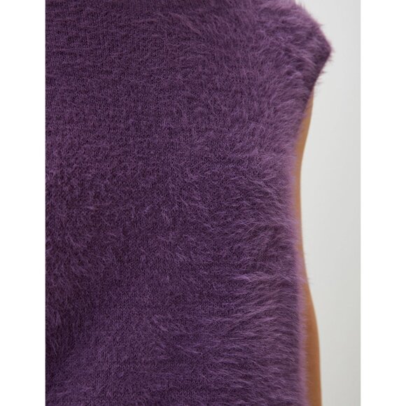 NWT VANS  Roger Sweater Vest In Plum Fuzzy Large - Picture 5 of 12